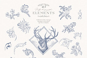 Baroque Vintage Vector Frames Crests, a Decorative Illustration by Veris Studio (Thumbnail 14 of 14)