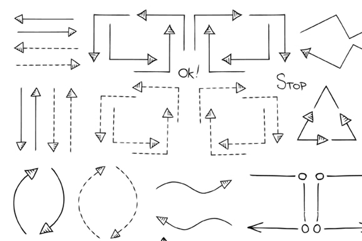 Doodle Flowchart Interface Elements, a Work Illustration by Albert Does Stuff (Photo 2 of 6)
