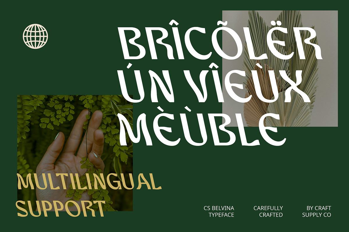 CS Belvina – Psychedelic Font, a Sans Serif Font by Craft Supply Co. (Photo 6 of 8)