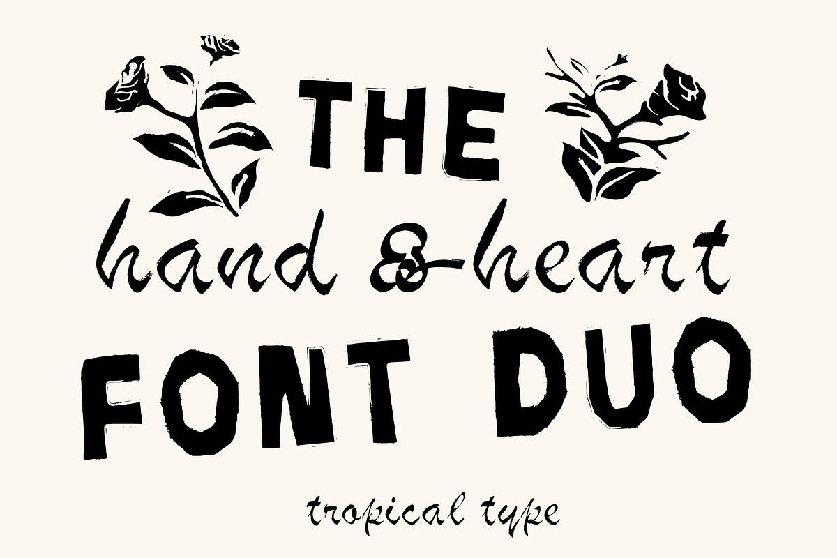 Hand & Heart Font Duo, a Handwritten Font by Tropical Type (Photo 1 of 11)