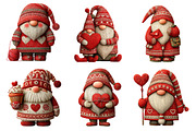 Valentine's Gnome Sublimation Clipar, an Illustration by Dream Creation (Thumbnail 2 of 6)