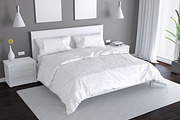 Bedroom and Bed Linen Mockup #1, an Apparel Mockup by Seven Lights (Thumbnail 5 of 6)