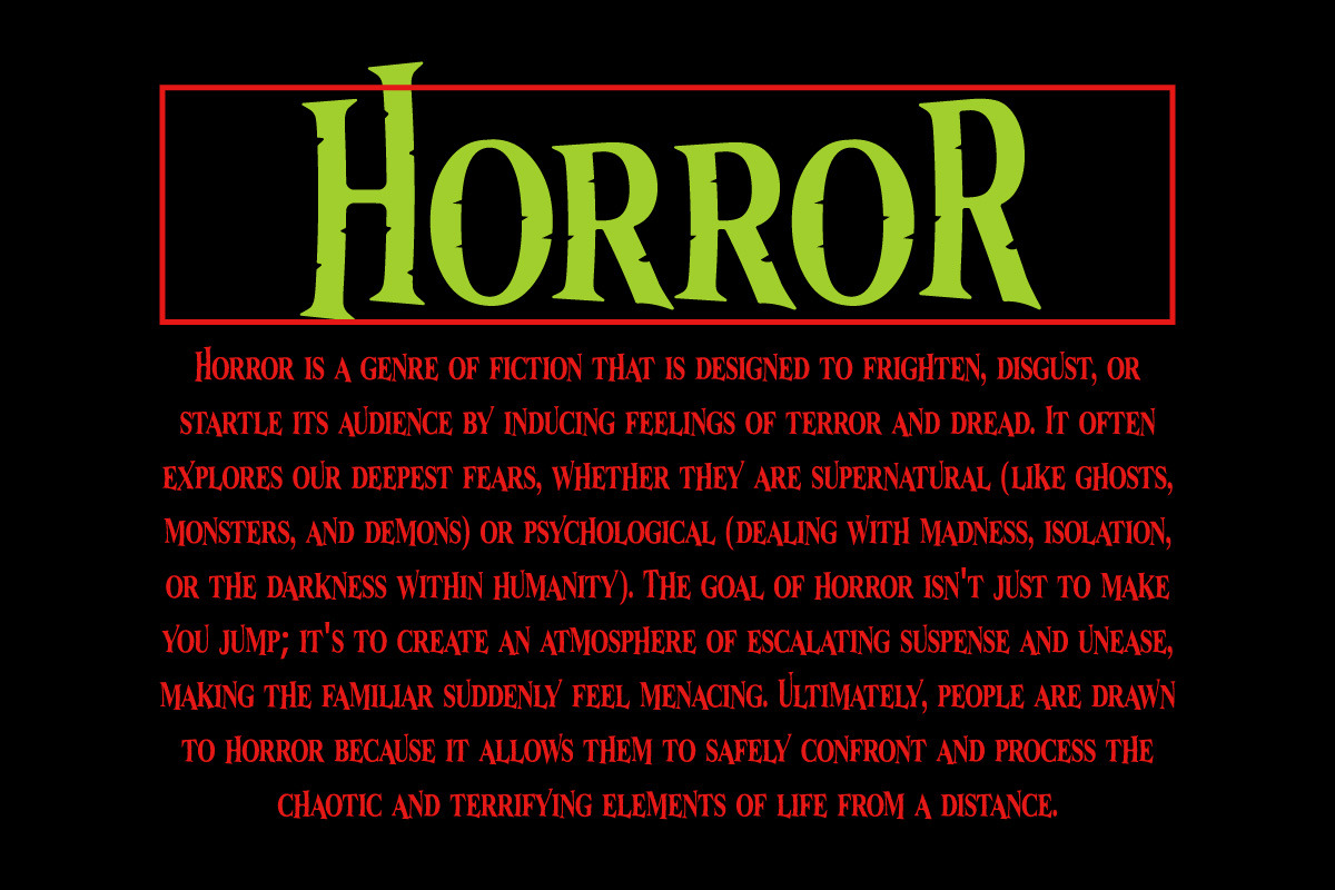 Zomelya Halloween Horror Display, a Font by IHDSTD (Photo 8 of 9)