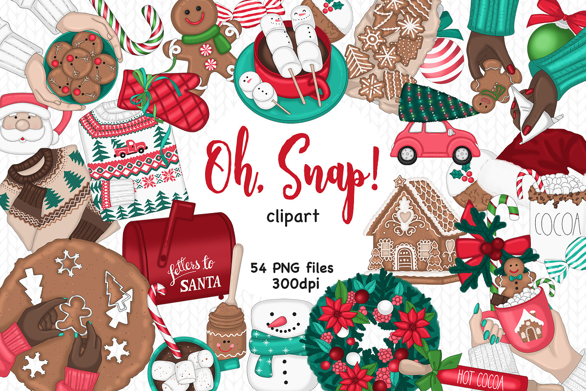 Oh Snap Clipart, a Seasonal Illustration by GlamArtZhanna (Photo 1 of 4)