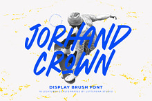 Jorhand Crown Display Brush Font