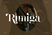 Runiga – Elegant Stylish Serif, a Serif Font by BrandSemut (Thumbnail 1 of 10)