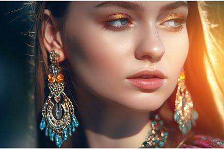 Closeup girl jewellery pose shot, a Beauty & Fashion Photo by Ylivdesign