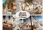 Beach Wedding Papers Sublimation, a Wallpaper Graphic by EdeniaArtStudio (Thumbnail 1 of 15)