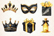 Luxury Black Kids Birthday Clipart, an Illustration by Dream Creation (Thumbnail 5 of 6)