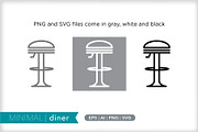 Minimal diner icons, an Outline Icon by Picture Window (Thumbnail 2 of 5)
