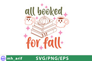All Booked For Fall Cute Autumn SVG, a Graphic by mh_arif (Thumbnail 1 of 4)