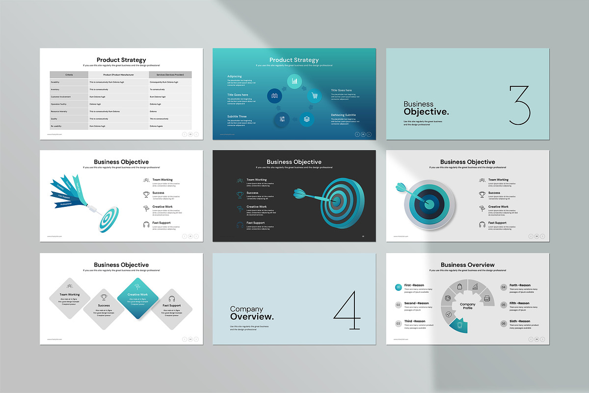 Business Plan PowerPoint Template, a Presentation Template by creathrivestudio (Photo 10 of 30)