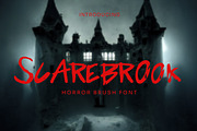 Scarebrook - Horror Brush Font, a Handwritten Font by Dhabee (Thumbnail 1 of 7)