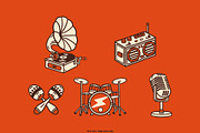 Musical Instrument Illustrations, an Object Graphic by Otto.std (Thumbnail 4 of 7)