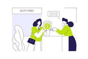 Tax free service abstract concept, a Finance Illustration by Visual Generation