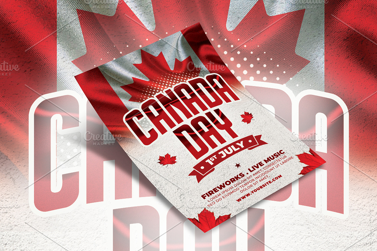 Canada Day Flyer, a Flyer Template by AyumaDesign (Photo 3 of 3)