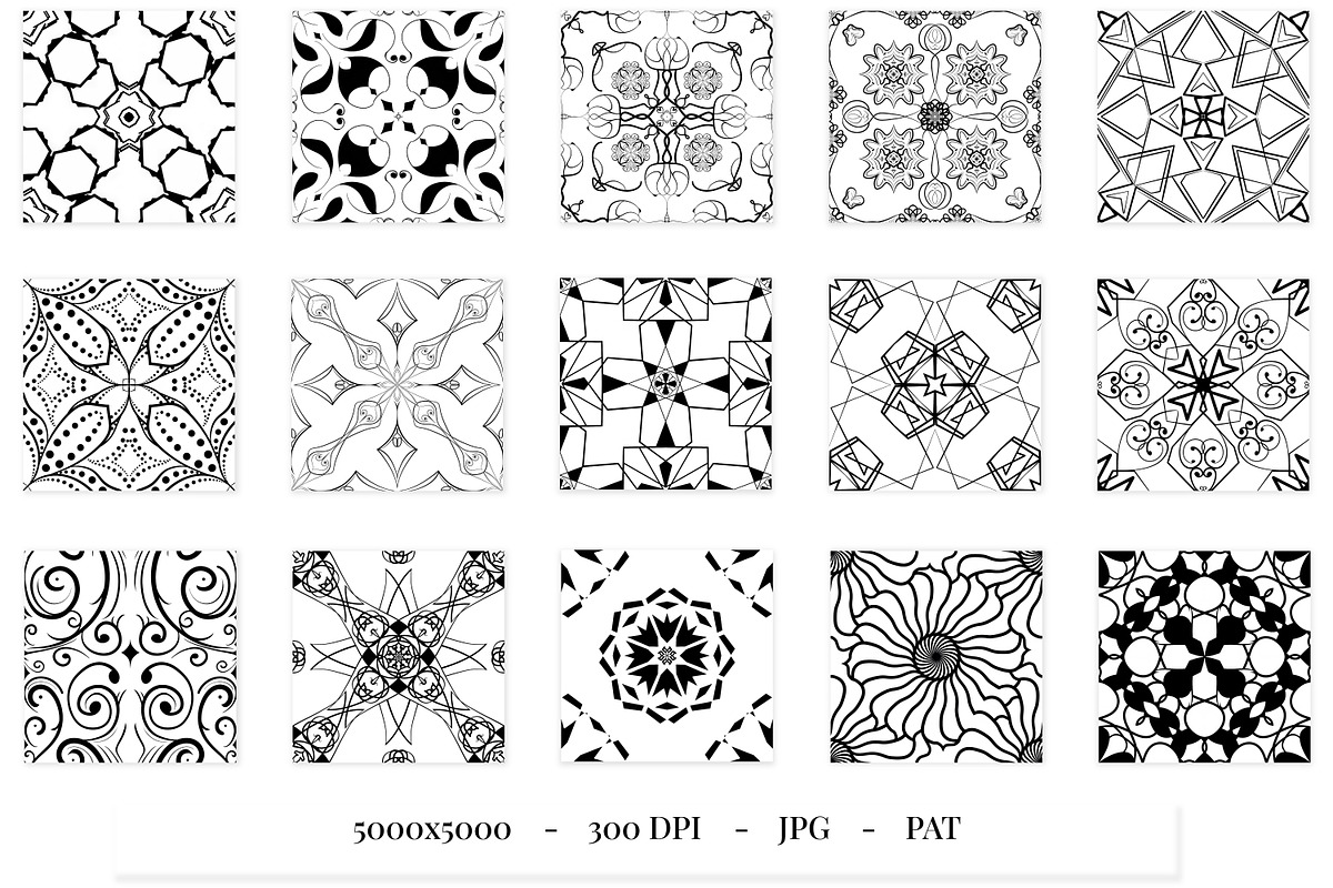 Geometric Abstract Seamless Patterns, a Pattern Graphic by Declipo Patt (Photo 2 of 9)