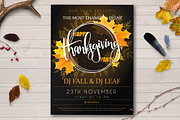 Thanksgiving posters with lettering, a Flyer Template by catary art (Thumbnail 3 of 4)