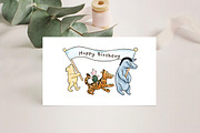 Classic Winnie the Pooh Birthday, an Animal Illustration by SvetaArtStore (Thumbnail 5 of 8)