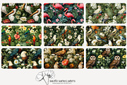 80 vintage birds seamless pattern, a Pattern Graphic by Poppy Lane Studio (Thumbnail 10 of 11)