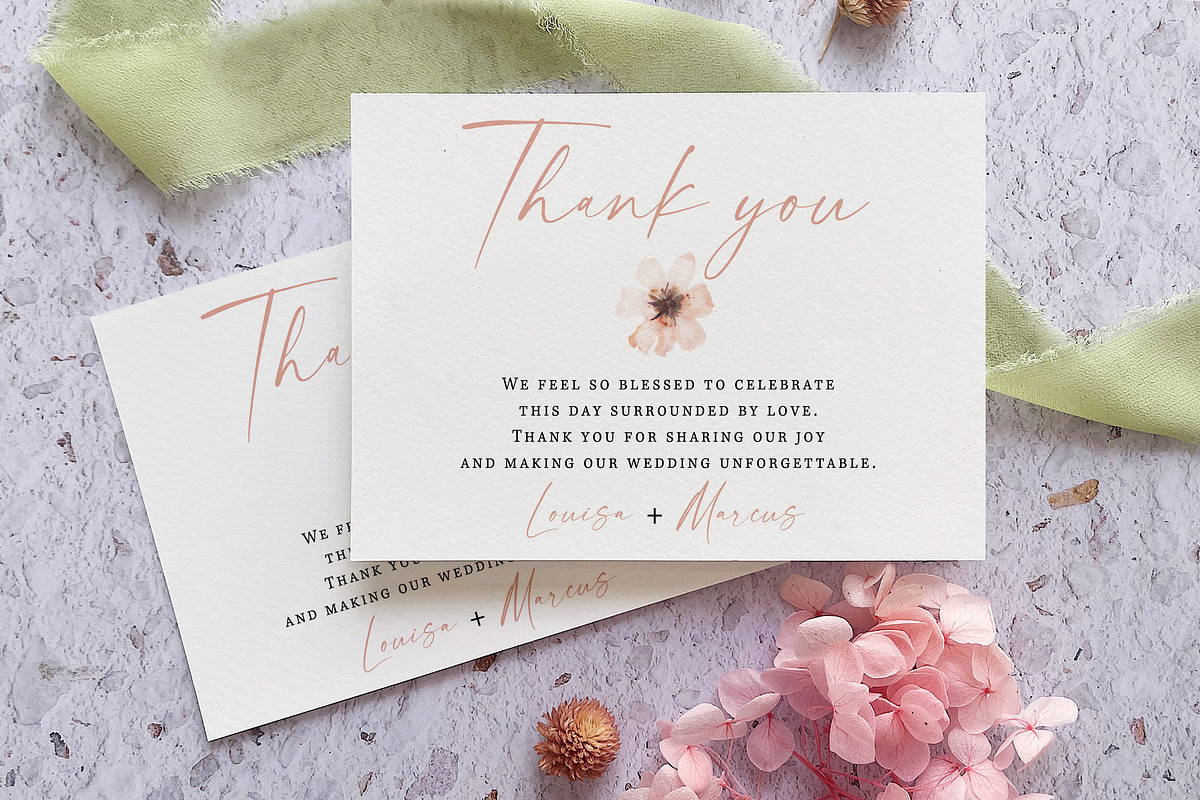 Minimalist Wildflower Wedding Suite preview 5