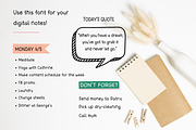 Smaskis Digital Notes Font, a Script Font by Sofia Skoog (Thumbnail 10 of 10)