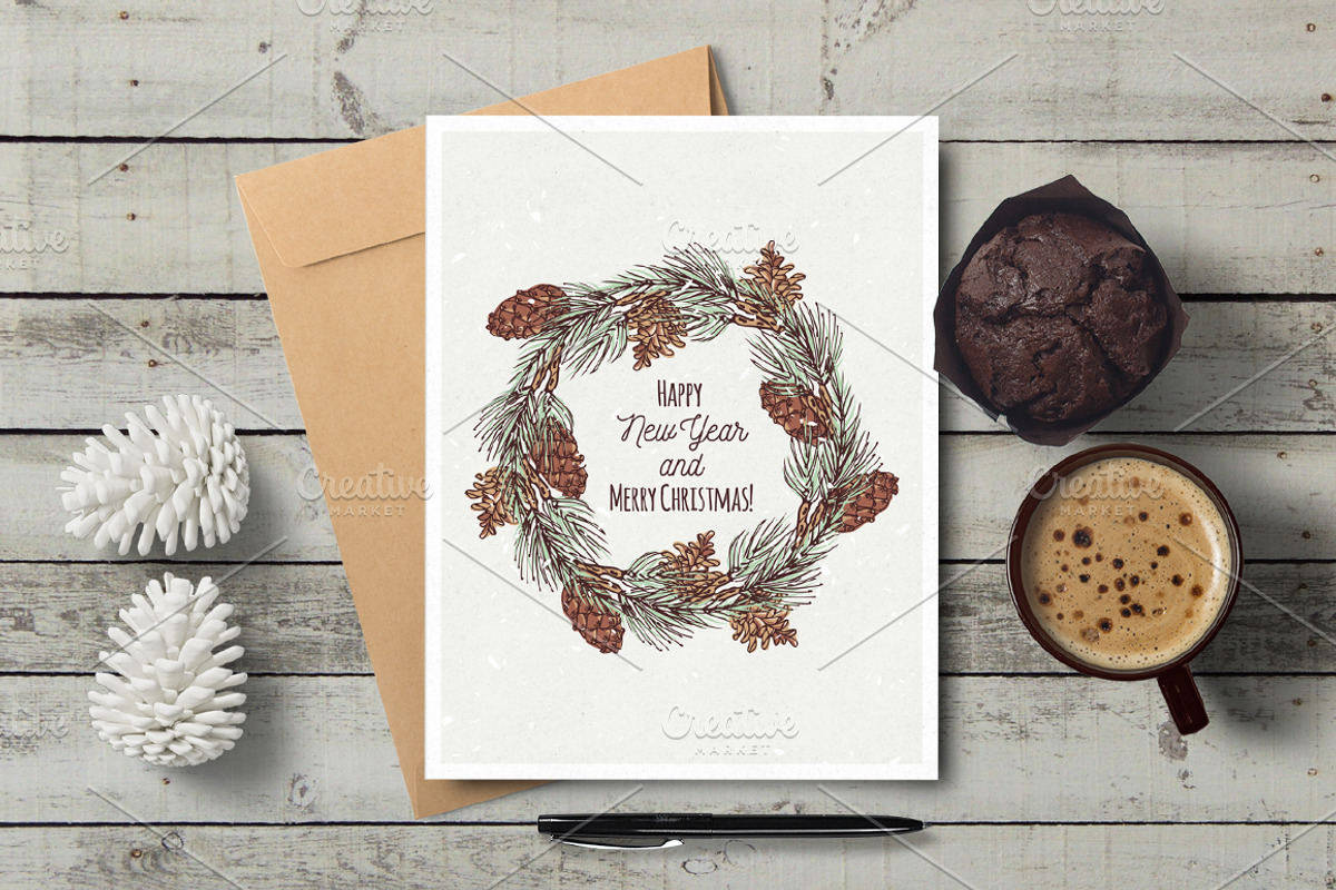 Christmas vector set, a Decorative Illustration by Zhemchuzhina (Photo 2 of 4)