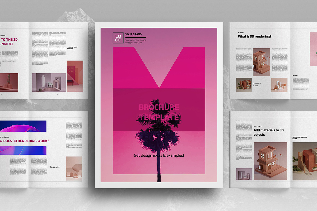 Magenta 3D Render Catalog Brochure, a Brochure Template by Boris Cupac (Photo 1 of 7)