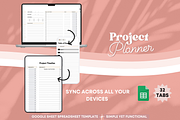 Spreadsheet Simple Project Planner, a Templates & Theme by bellaROSEworkshop (Thumbnail 5 of 6)
