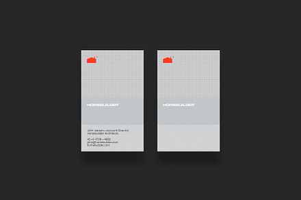 Homebuilder business card template
