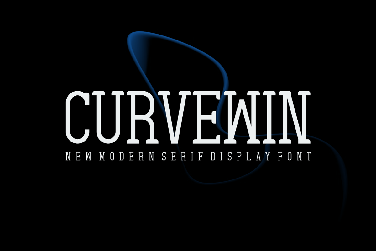 Curvewin - Font, a Slab Serif Font by artchiles_design (Photo 3 of 5)