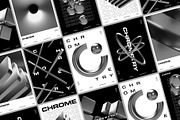 3D Geometry Chrome 85 illustrations, an Object Graphic by assetpro.design (Thumbnail 2 of 10)