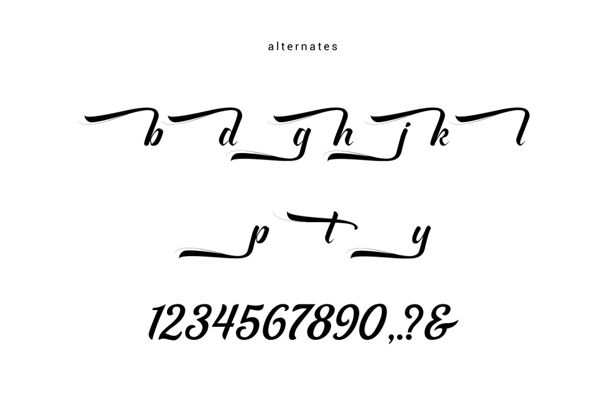 Ausyilla Typeface preview 7