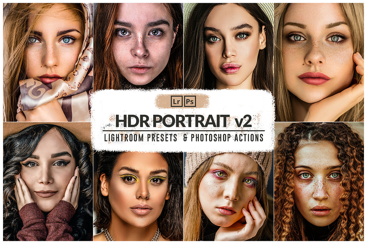 30 HDR Portrait v2 Presets & Actions, an Action Add-On by Effect-Hub (Photo 1 of 19)