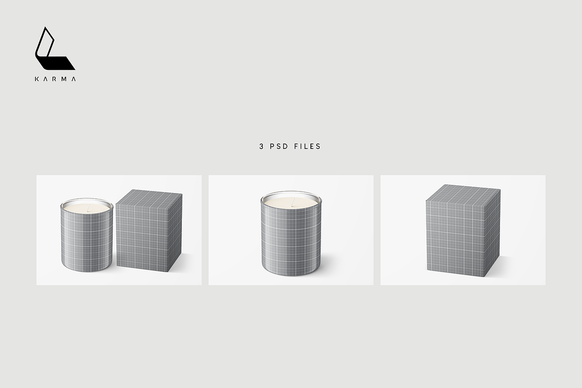 Candle Mockup and Box, a Packaging Mockup by Karma (Photo 2 of 7)