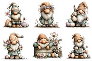 Whimsical Easter Gnome Clipart, an Illustration by Dream Creation (Thumbnail 2 of 7)