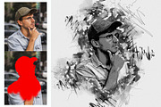 Stylish Ink Art Photoshop Action, an Action Add-On by MRI STUDIO (Thumbnail 2 of 15)