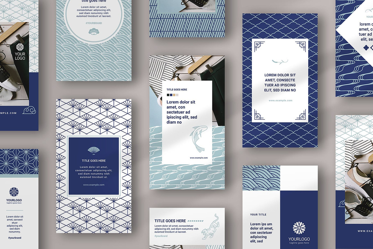 KIMONO Social Media Templates, a Social Media Template by AsianElements (Photo 4 of 9)