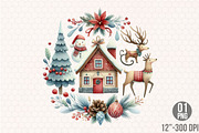 Christmas Scandinavian PNG, an Illustration by Designking (Thumbnail 1 of 4)