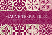 Mauve Tiles Vector Collection, a Decorative Illustration by Liliia Polos Illustration (Thumbnail 1 of 8)