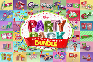 BUNDLE: Party Packaging Mockups