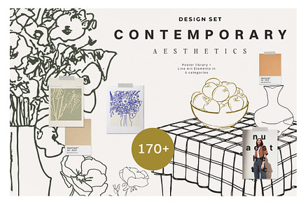 Contemporary Line Art & Posters, an Object Illustration by Laras Wonderland