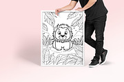 Cute Animals Coloring Page, a Graphic by Forhadx5 (Thumbnail 10 of 12)