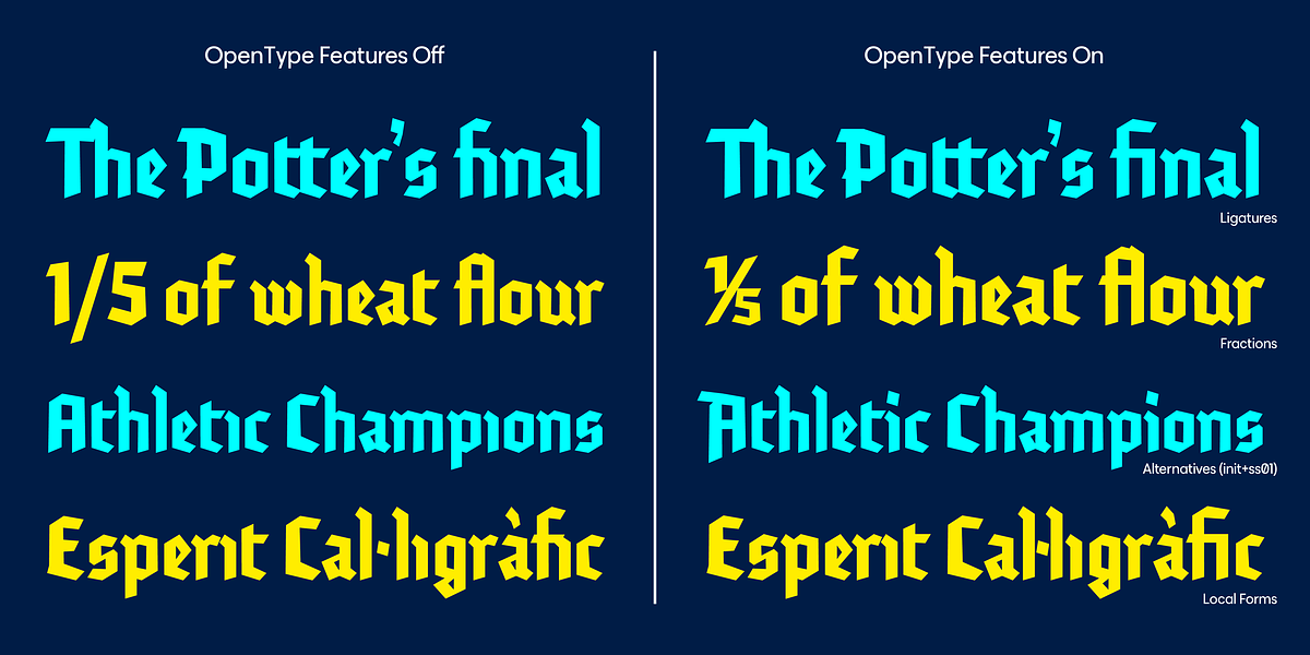 Tannen, a Blackletter Font by Rafael Jordan (Photo 7 of 8)