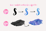 Text To Watercolour Actions PS, an Action Add-On by JasGraphicTools (Thumbnail 3 of 10)