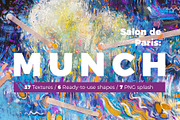 Hand-drawn pastel color artwork, a Texture Graphic by Oleg and Katja (Thumbnail 1 of 14)