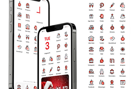 Xmas Eye Candy iOs 14 icons set