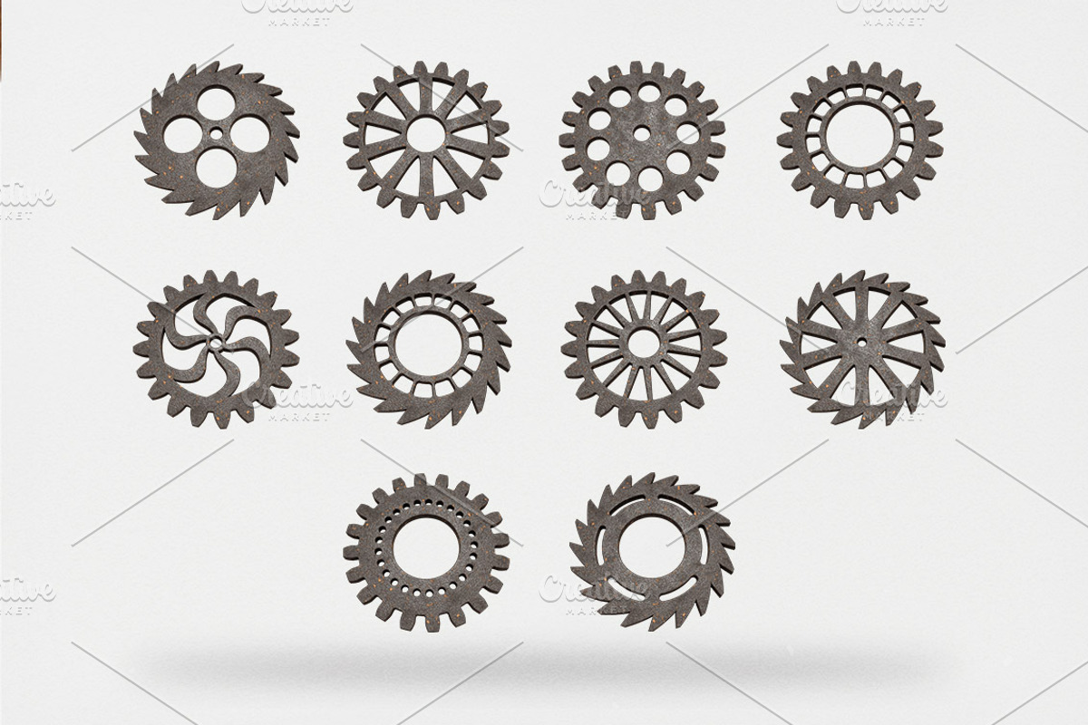 Vintage Cogwheels Bundle preview 4