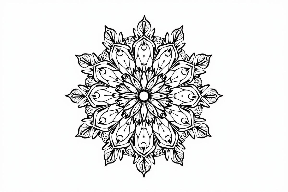 Mandala Silhouette Vector Bundle, an Illustration by Designer_Momina (Photo 5 of 9)