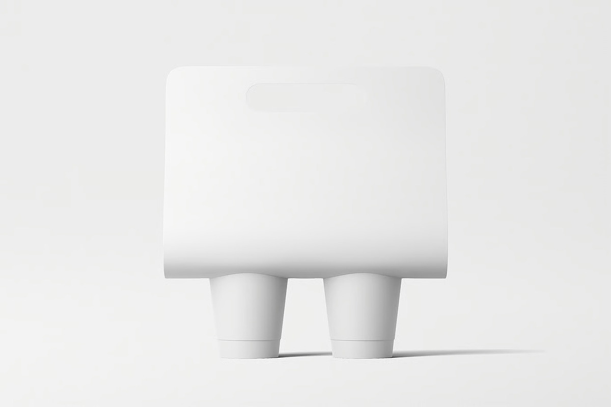 Coffee Cup Holder Mockup, an Advertising Mockup by zpackcreative (Photo 2 of 4)